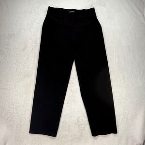 Eileen Fisher Knit Pants Cropped Stretch Pull On Black Size‎ M